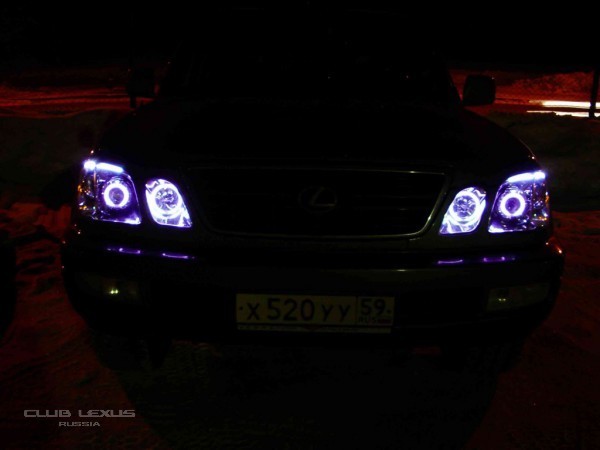 Оптика на LX-470 с "ангельскими глазками" Оптика на LX-470 с "ангельскими глазками"