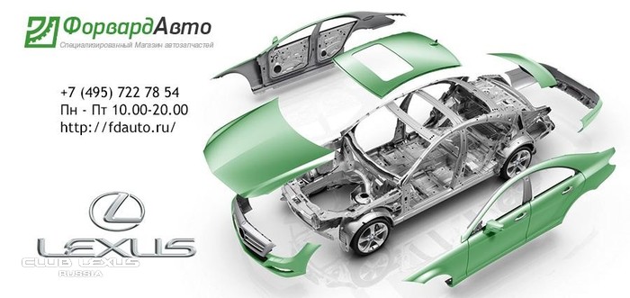 Неоригинальные запчасти для LEXUS - скидка 5% Неоригинальные запчасти для LEXUS - скидка 5%
