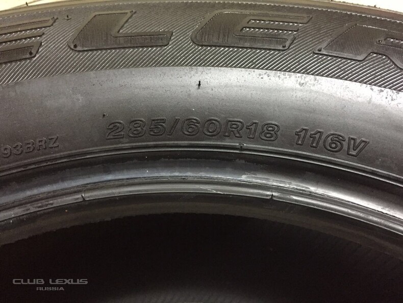  4  Bridgestone Dueler A/T 285/60/18 2016 .  