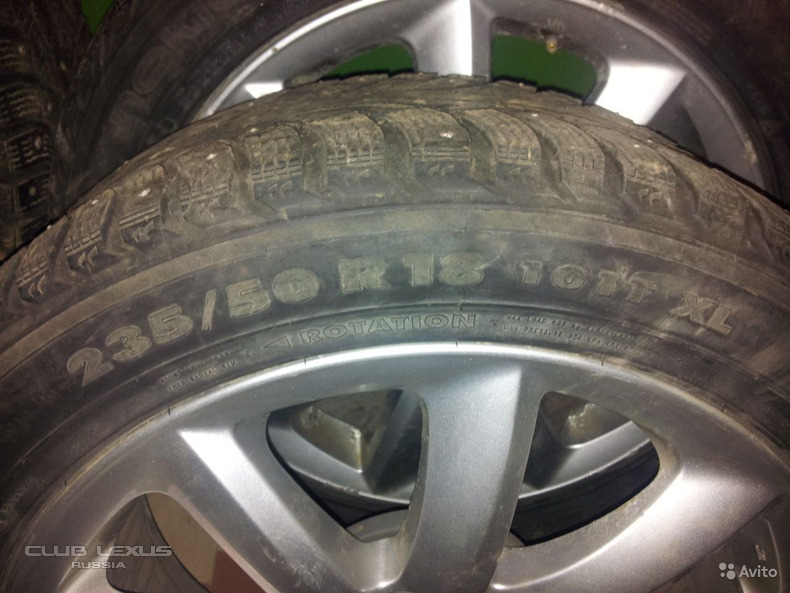   Nokian Hakka 235/50/R18,  Lexus Replica