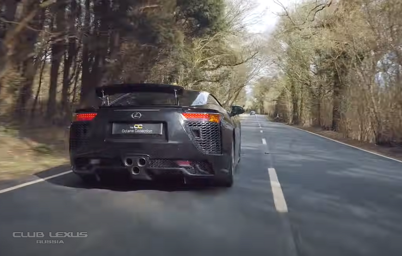 Crank up your speakers and listen as the Lexus LFA sings its