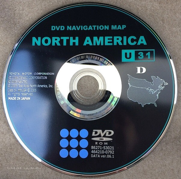 Штатная NAVI: US Gen. 6 DVD