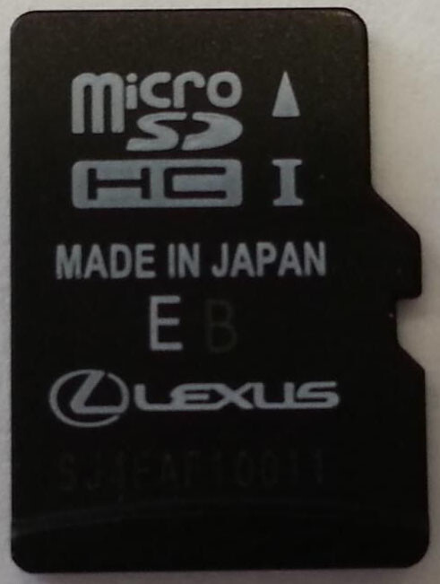  microSD Lexus Premium Navigation