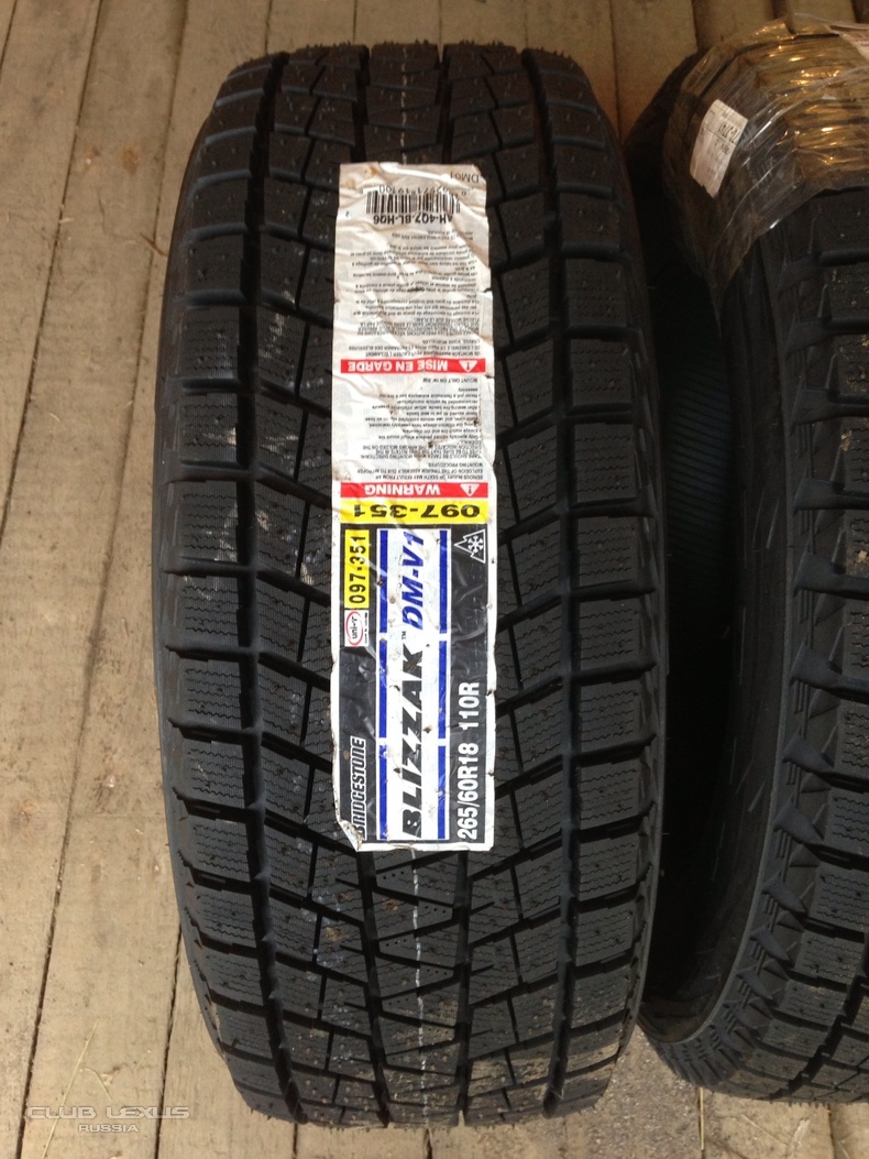    265/60R18 Bridgestone Blizzak DM-V 1