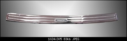 накладка на задний бампер GX470