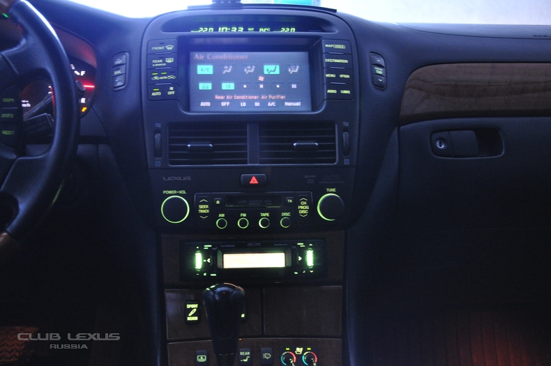 LS430 магнитола вместо CD-ченджера