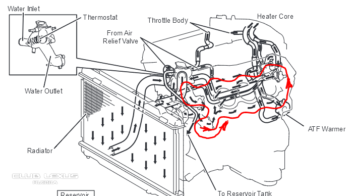 Схема циркуляции охлаждающей жидкости тойота. Система охлаждения двигателя Тойота. Система охлаждения двигателя Тойота Камри 2.5. Система циркуляции охлаждающей жидкости Тойота Королла 150 кузов.
