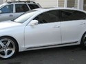 wheel brand: DPE
wheel size: 20 x 8.5 all around
offset: unknown, custom made
tire size: 245/35 20 all around
suspension: tein s-tech (pictured)
lowered height: 1.4\\" front, 1.1\\" rear (pictured)
rubbing when turned all the way, no rubbing rear