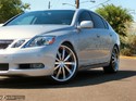 Wheel: Ace Alloy \\"Executive\\"
Size: 20\\" x 8.5\\" 
Offset: 38
Pros: Quality wheel and design
Cons: none
Tires: 245/35/20 Bridgestone Potenza RE960 Pole Position (love these tires)
Lowered: Tanabe NF210 Springs (slight rubbing)