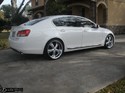Axis Groove
20X8.5 Front +35 Nitto 245 X 30
20X10 Rear +40 Nitto 275 X 30
Rear fenders rolled
Tanabe NF210
Rub sometimes with with 4 people in car
