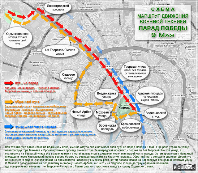 План парада в москве