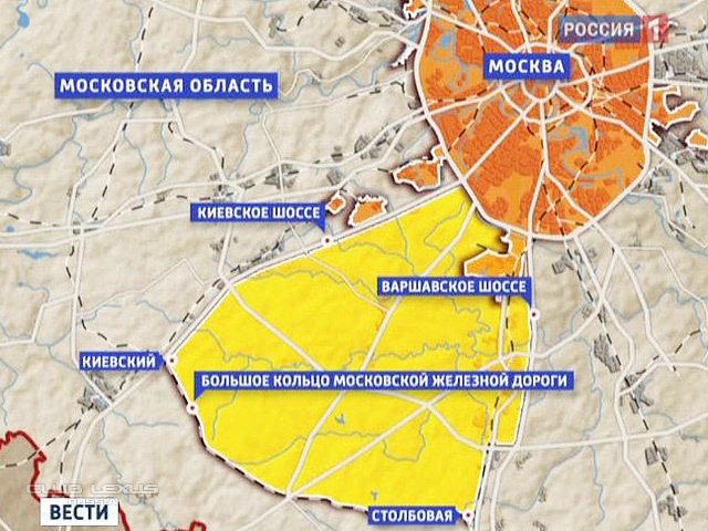 Карта с границами москвы 2022