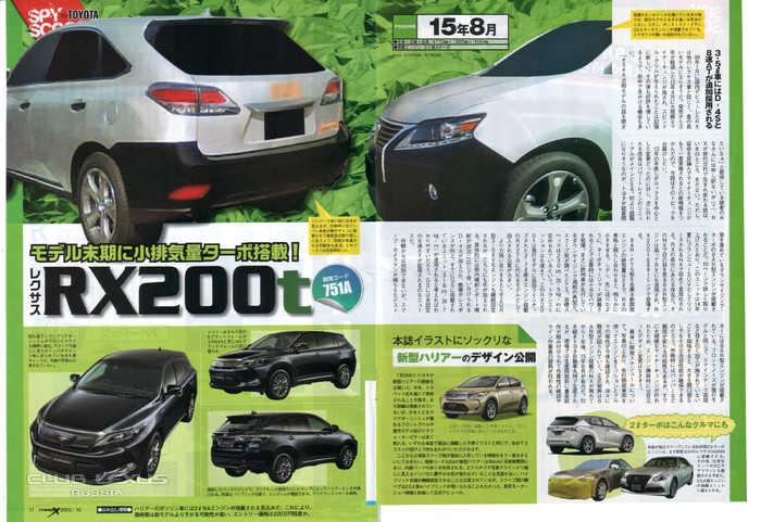 Lexus RX 200t. Непривычно, правда?