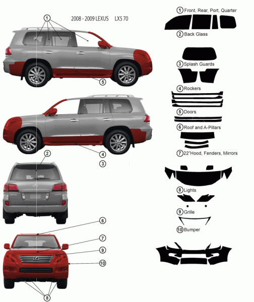 Чертеж лексус lx 570