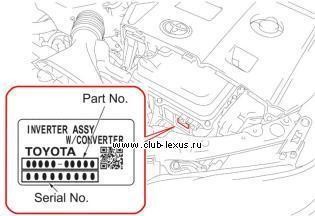 Номер кузова лексус rx350 где находится