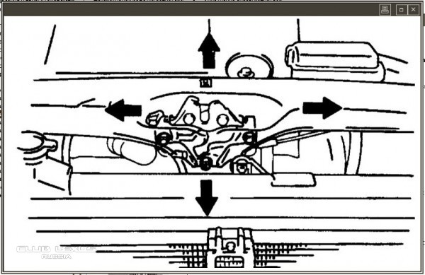 Дефлектор капота темный TOYOTA HARRIER/LEXUS RX300 1997-2002, NLD.SLRX3009712